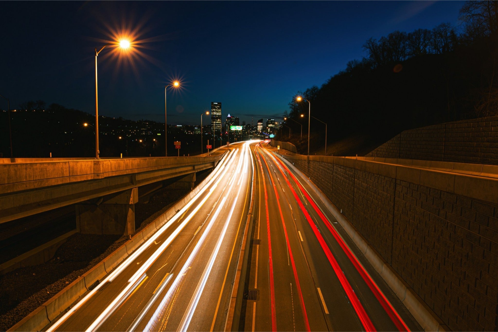 Route 28 Light Trails Print