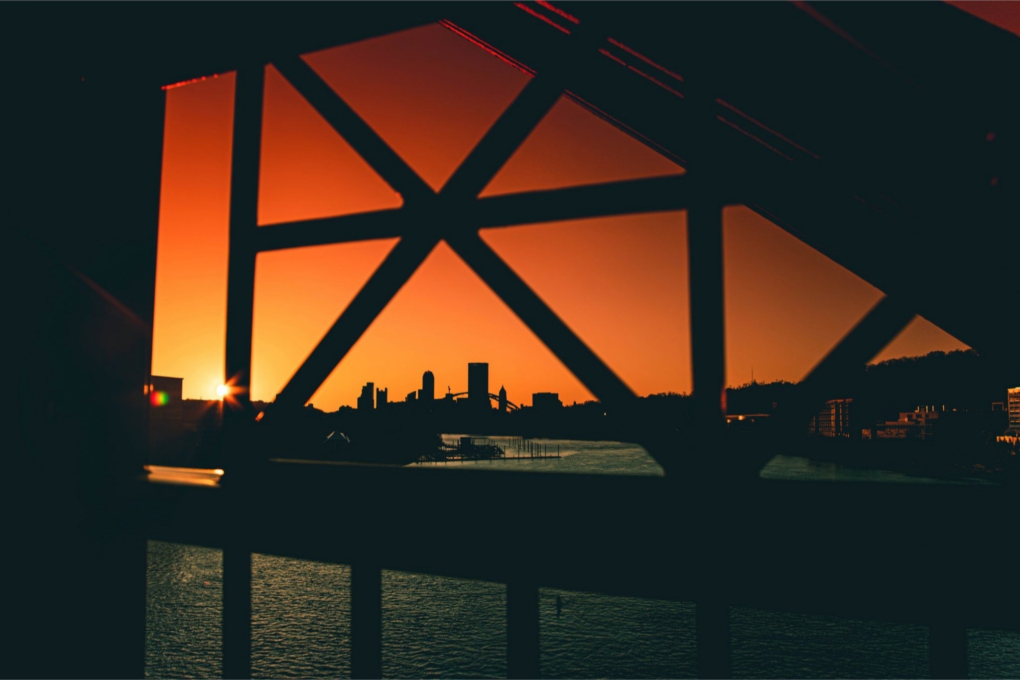 Hot Metal Sunset Print