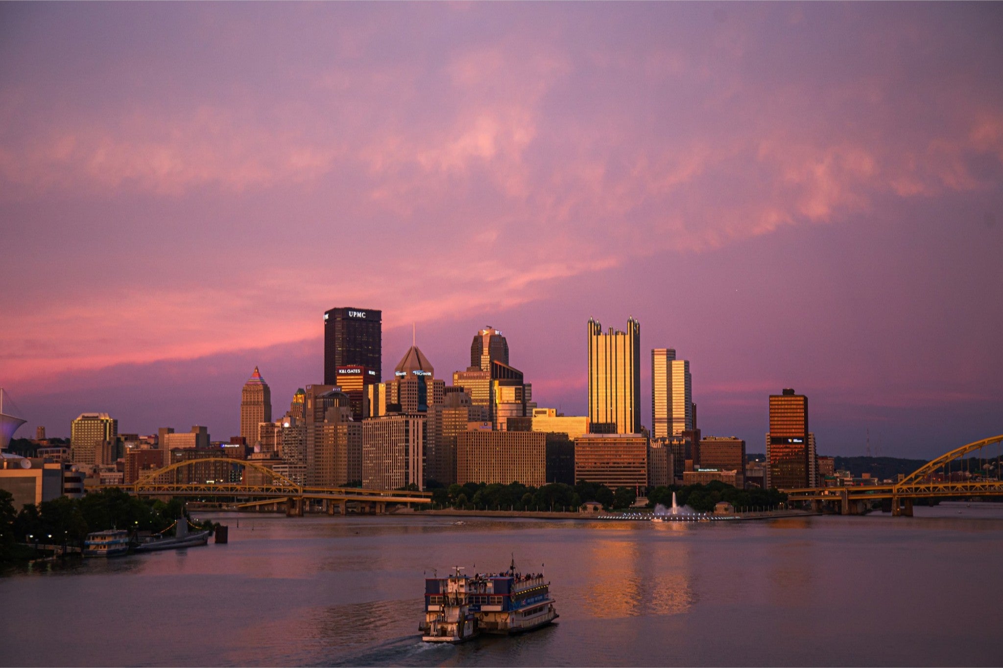 Pittsburgh Purple Sky Print